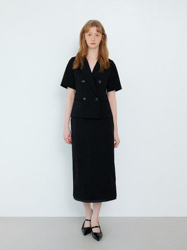 Layered Long Skirt_Black - sisterhood - Modalova