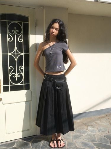 Fan Pleats Skirt_Black - oursaalty - Modalova