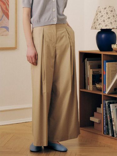 Wide Tuck Pants - kotelo - Modalova