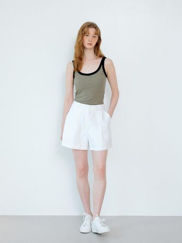 Basic Linen Short Pants_White - sisterhood - Modalova