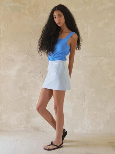 Color Mini Skirt_Light Blue - oursaalty - Modalova