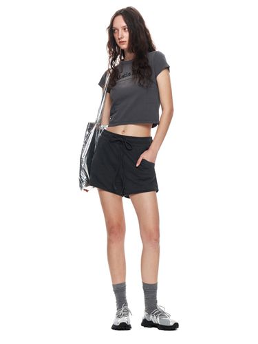 String Banding Sweat Shorts_Charcoal - Matin Kim - Modalova