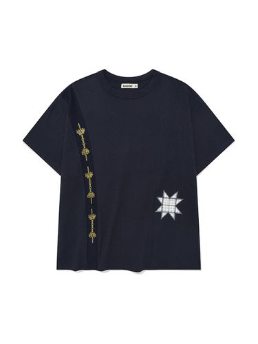 Sewing Stuff Half T-shirt_Navy - karactor - Modalova