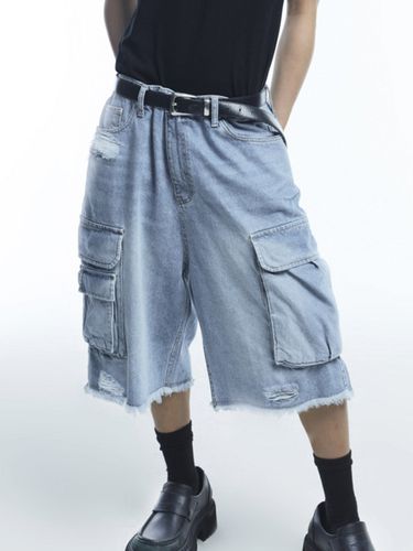 TBD XXL Cargo Bermuda Pants_Light Blue - TOMS BIRTHDAY - Modalova