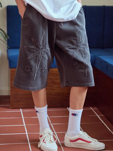 Bermuda Star Pigment Sweat Shorts_Smoke Black - CPGN - Modalova