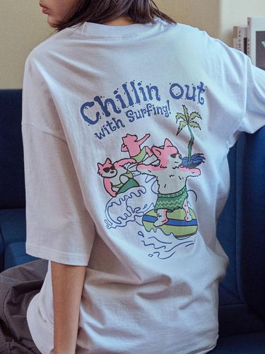 Chillin Surf T-shirt_White - CPGN - Modalova