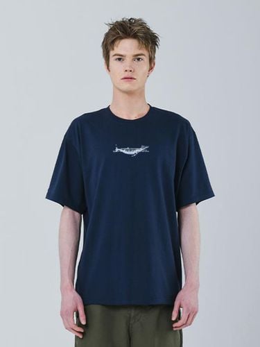 Whale Short-Sleeve T-Shirt Navy - RADINEO - Modalova