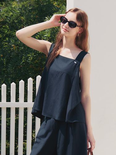 Linen Sleeveless Blouse (2 Color) - ZEROSTREET - Modalova