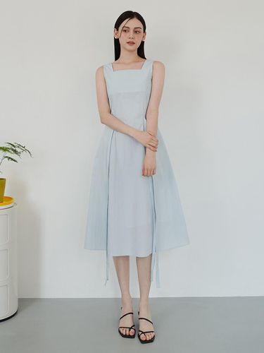 Double Ribbon Sleeveless Dress_Sky Blue - F.cocoromiz - Modalova