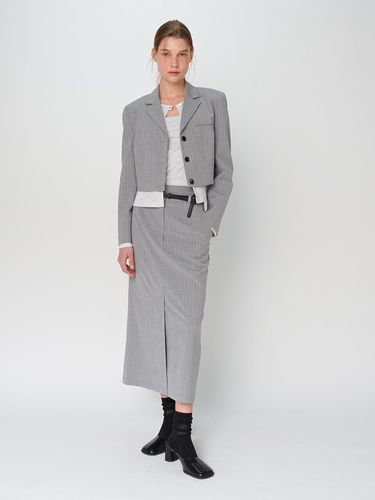 Stripe Maxi Skirt / Grey - PAUL&ALICE - Modalova