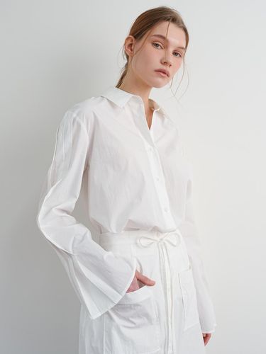 Pleats Sleeve Shirt / White - PAUL&ALICE - Modalova