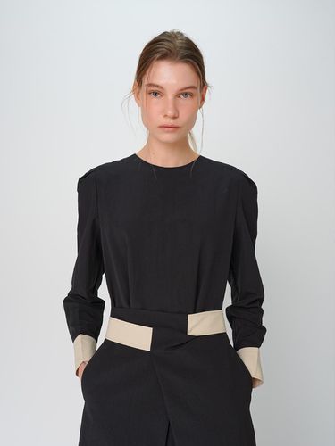 Color Block Dress / Black - PAUL&ALICE - Modalova