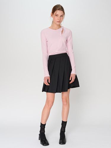 Unbalanced Pleats Skirt / Black - PAUL&ALICE - Modalova