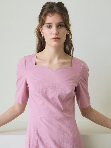 Heart Neck Dress / Pink - PAUL&ALICE - Modalova