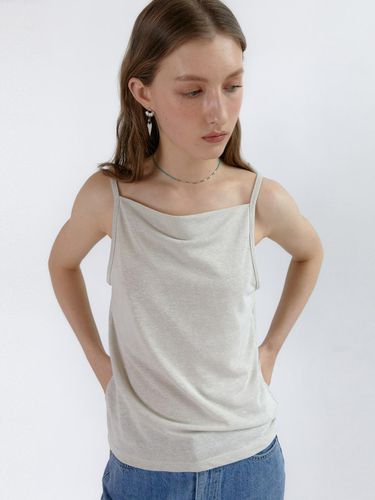 Cowl Neck Linen Sleeveless Top (3 Color) - WEARIS - Modalova