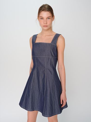 Sleeveless Stitch Mini Dress / Blue - PAUL&ALICE - Modalova