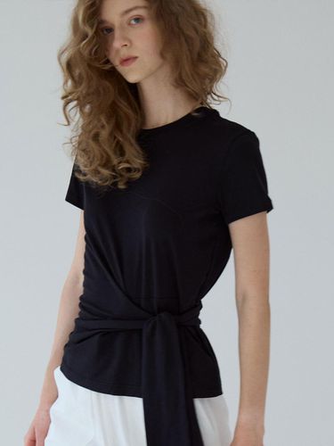 Dripping Jersey Top Blouse_Black - GRIDA-J - Modalova