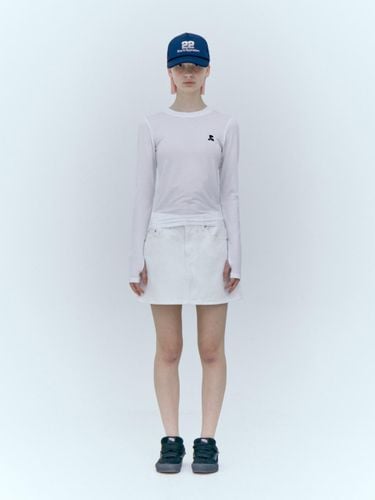 Denim Mini Skirt_White - Rest&Recreation - Modalova