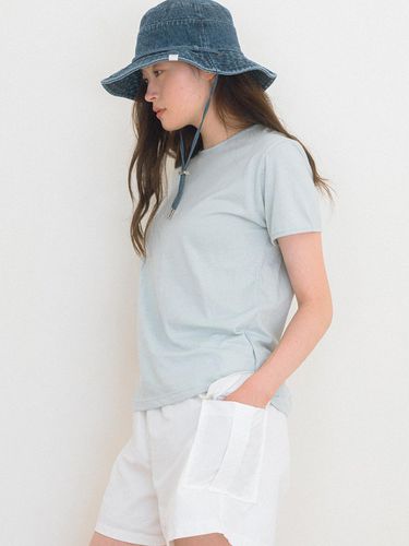 Basic Cotton T-shirt_Sky Blue - Laminez - Modalova