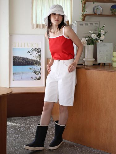 Half Cotton Pants / 2 Colors - PAUL&ALICE - Modalova