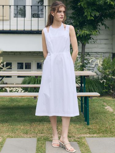 Halter-Neck Midi Dress / Whte - PAUL&ALICE - Modalova