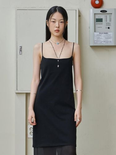 Square Neck Sleeveless Dress_Black - WEARIS - Modalova