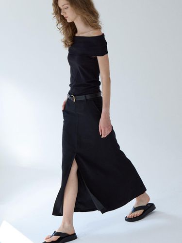 Long Slit Skirt_Black - GRIDA-J - Modalova