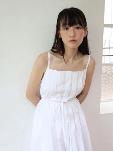 Pleats Camisole Dress / White - PAUL&ALICE - Modalova