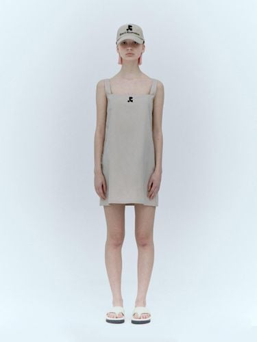 Square Neck Mini Dress_Beige - Rest&Recreation - Modalova