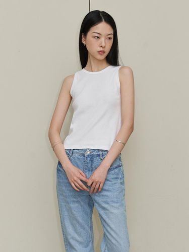 Cotton Sleeveless Top_White - WEARIS - Modalova