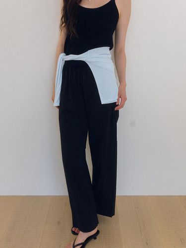 Lace Wide Pants_Black - Laminez - Modalova