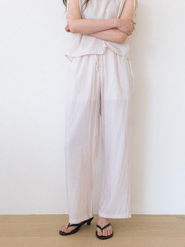 Thin Banding Wide Pants - Laminez - Modalova