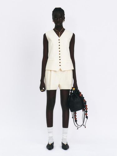 Tailored Vest Top_Ecru - GABRIEL LEE - Modalova