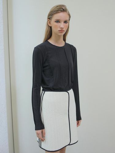 Quilted Zip-Up Skirt - PAUL&ALICE - Modalova