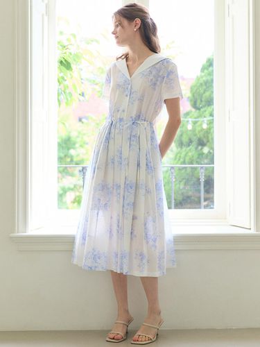 Sailor Collar Dress / Blue - PAUL&ALICE - Modalova