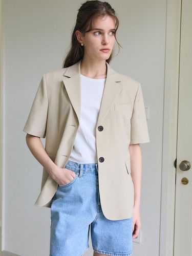 Half Sleeve Jacket / Beige - PAUL&ALICE - Modalova