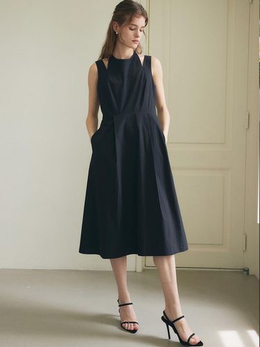 Halter-Neck Midi Dress / Black - PAUL&ALICE - Modalova