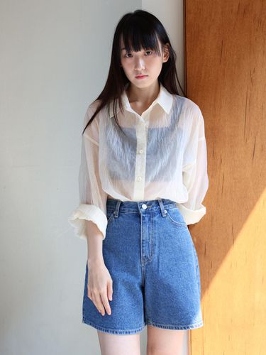 Oversized Sheer Shirt - PAUL&ALICE - Modalova