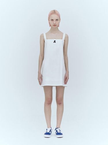 Square Neck Mini Dress_White - Rest&Recreation - Modalova