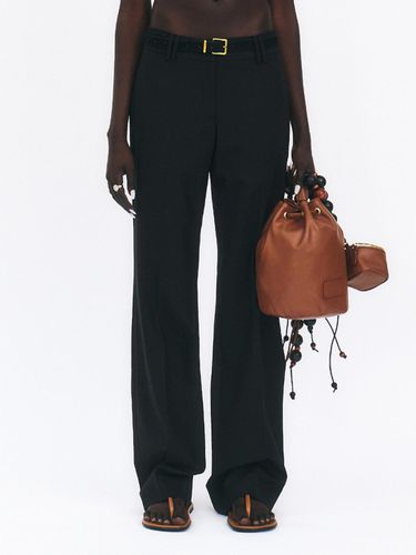 Wool Blended Tailored Trousers_Black - GABRIEL LEE - Modalova