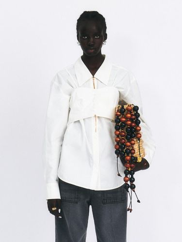 Cotton Shirt And Camisole Vest Top_White - GABRIEL LEE - Modalova