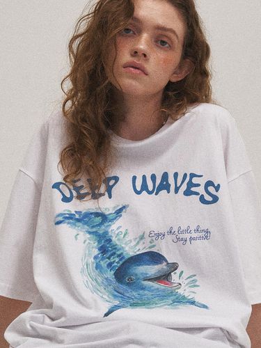 DTP Wave Dolphin T-shirt_White - CPGN - Modalova