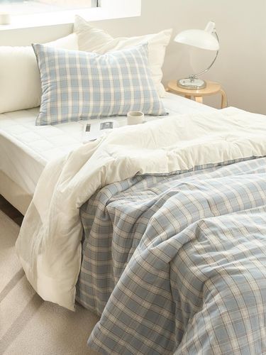 Soft Check Cotton Slim Blanket - DECOVIEW - Modalova