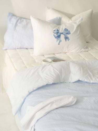 Blue Stripe Slim Blanket - DECOVIEW - Modalova