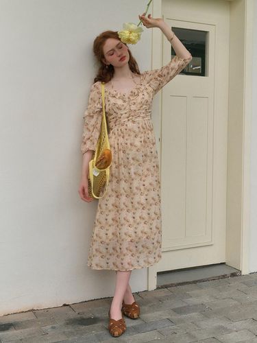 Elegant Two Way Flower Dress - Simple Retro - Modalova