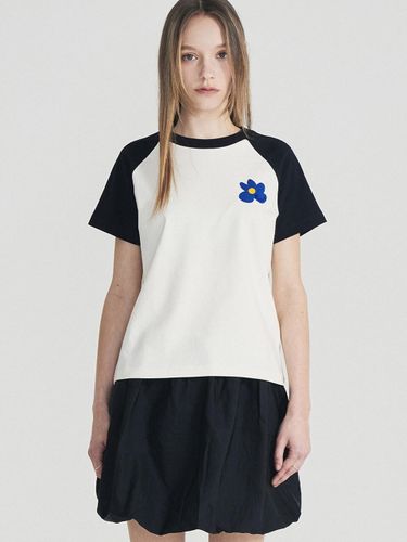 Flower Logo Raglan T-shirt - FALLETT - Modalova