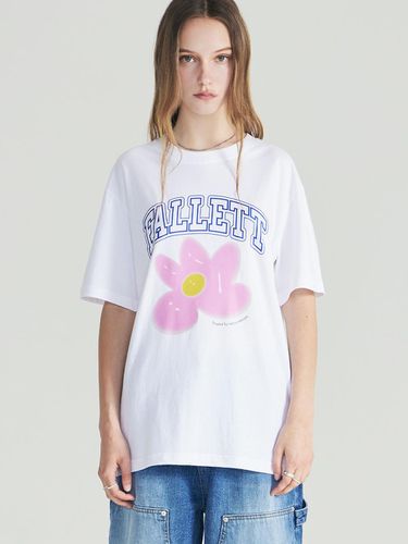 Balloon Flower T-shirt_White - FALLETT - Modalova