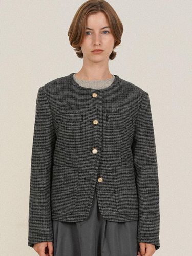 Celina Wool Classic Check Tweed Jacket _ - LEIE - Modalova