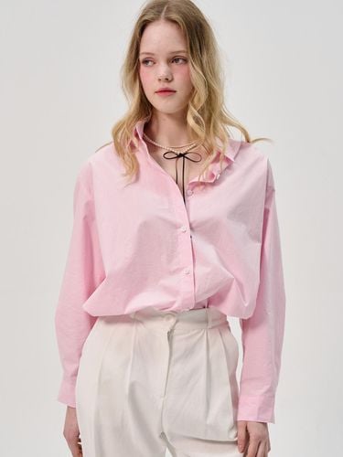 Logo Cotton Semi Ovefit Shirt_Pink - SORRY TOO MUCH LOVE - Modalova