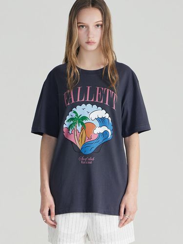 Shell Beach T-shirt_Charcoal - FALLETT - Modalova